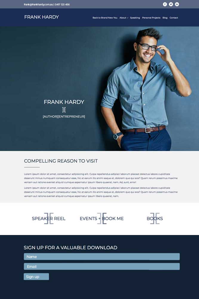 Frank-Hardy-personal-brand-website