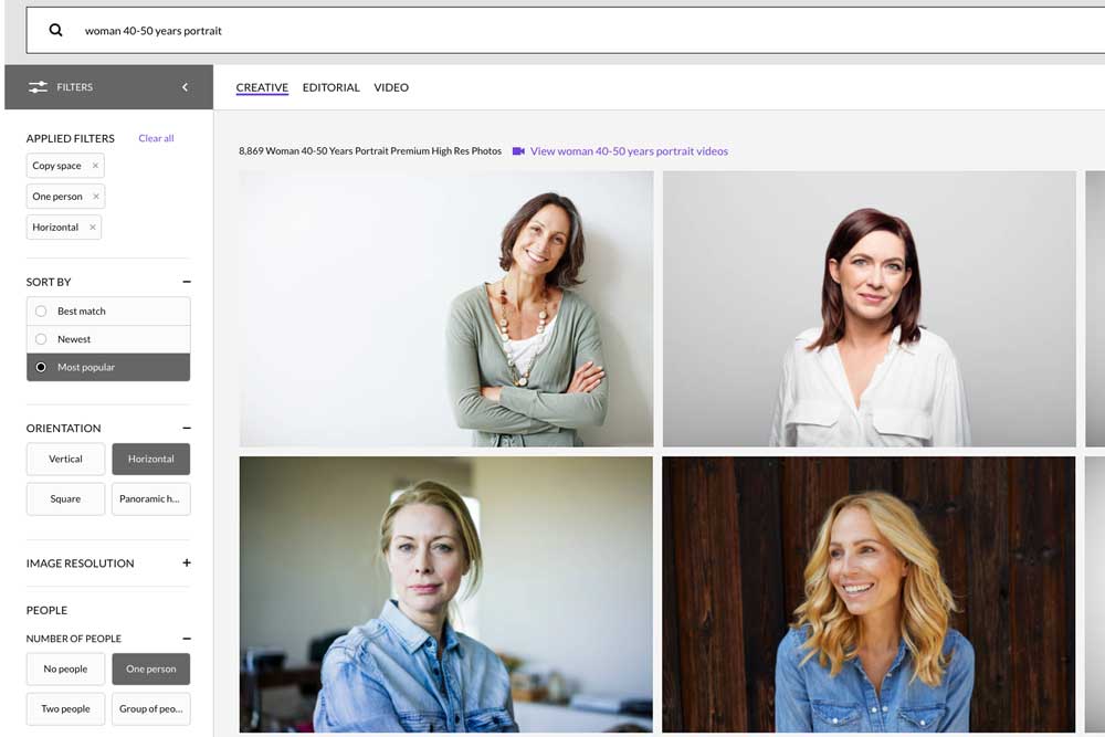 Image references for Personal brand portrait shoot