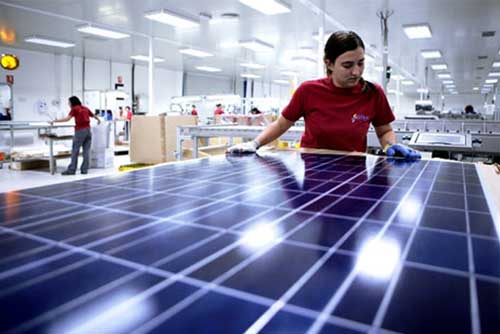 Solar-panel-manufacture