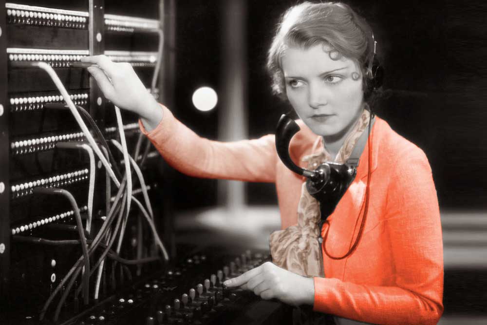REceptivity the key to client success image of vintage woman listening on phone line